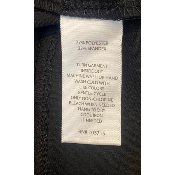 Jones & Co Jones New York High Waist Black Bootcut Knit Leggings Size Small NWOT - Picture 4 of 5